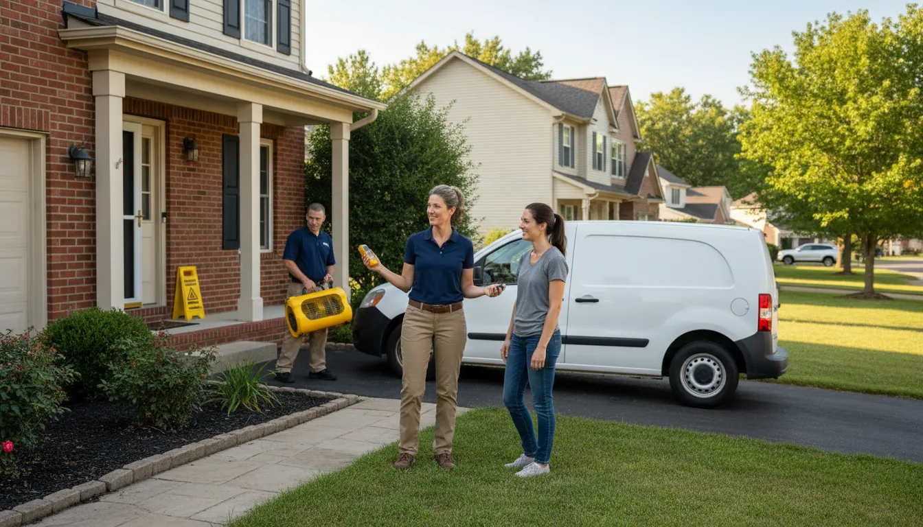 Residential water damage restoration in Winona, KS